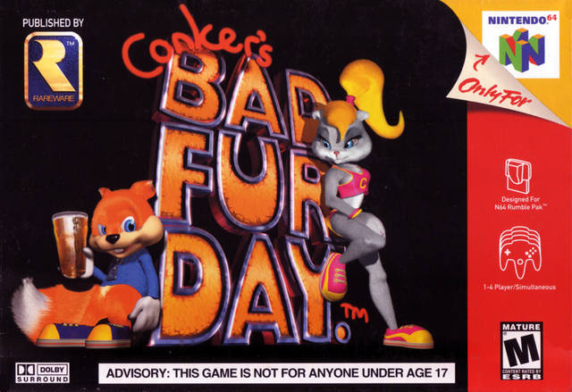 The coverart image of Conker's Bad Fur Day