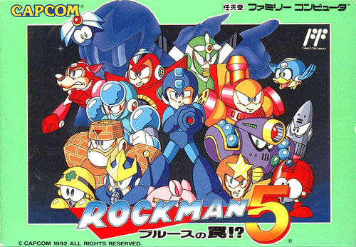 The coverart image of Mega Man 5 / Rockman 5: Blues no Wana!