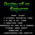 Coverart of Destiny of an Emperor - Dong Zhuo