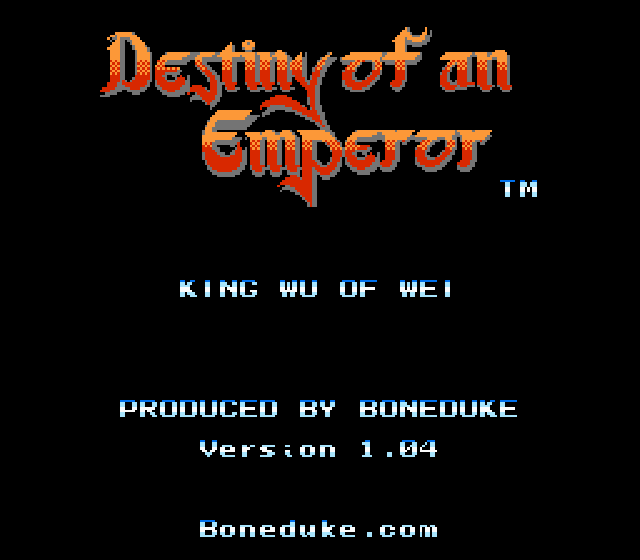 The coverart image of Destiny of an Emperor: King Wu of Wei