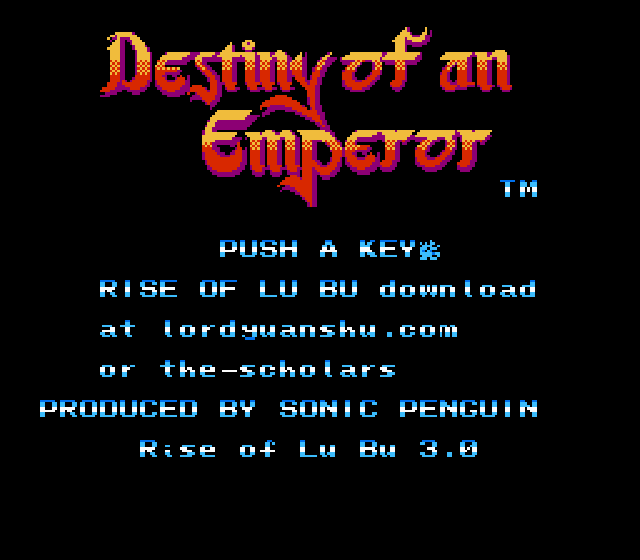 The coverart image of Destiny of an Emperor: Rise of Lu Bu