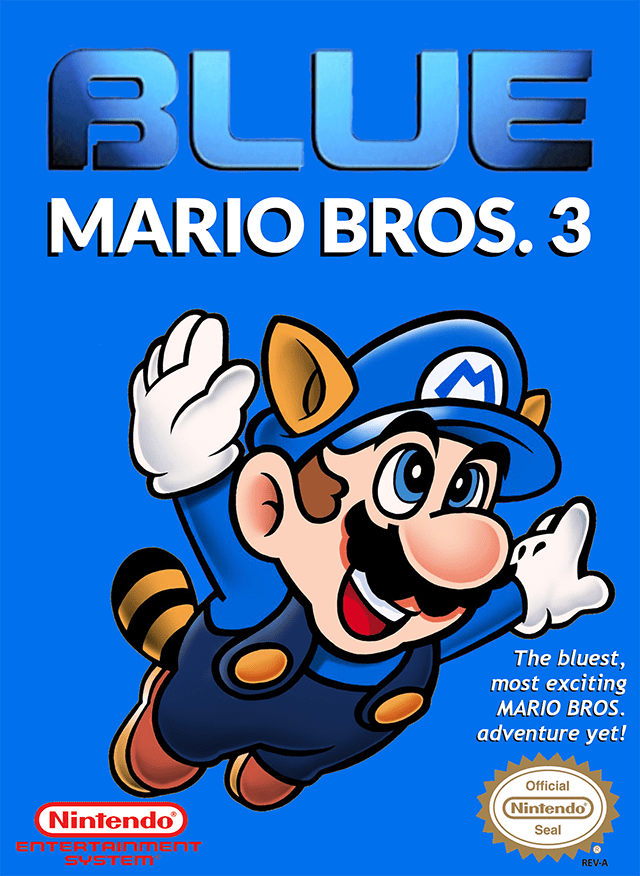 The coverart image of Blue Mario Bros. 3