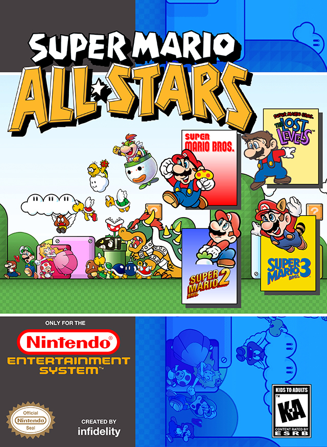 The coverart image of Super Mario All-Stars NES