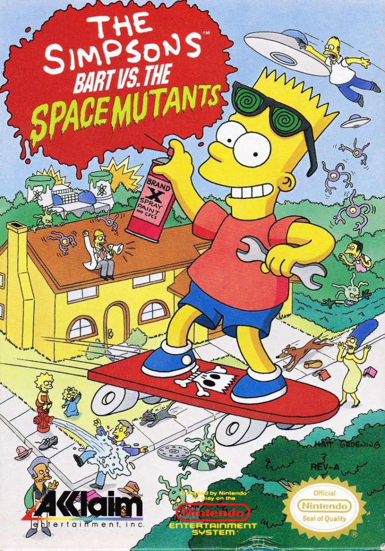 The coverart image of The Simpsons: Bart vs. the Space Mutants