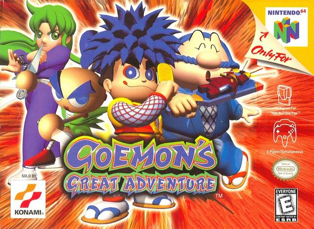 The coverart image of Goemon's Great Adventure