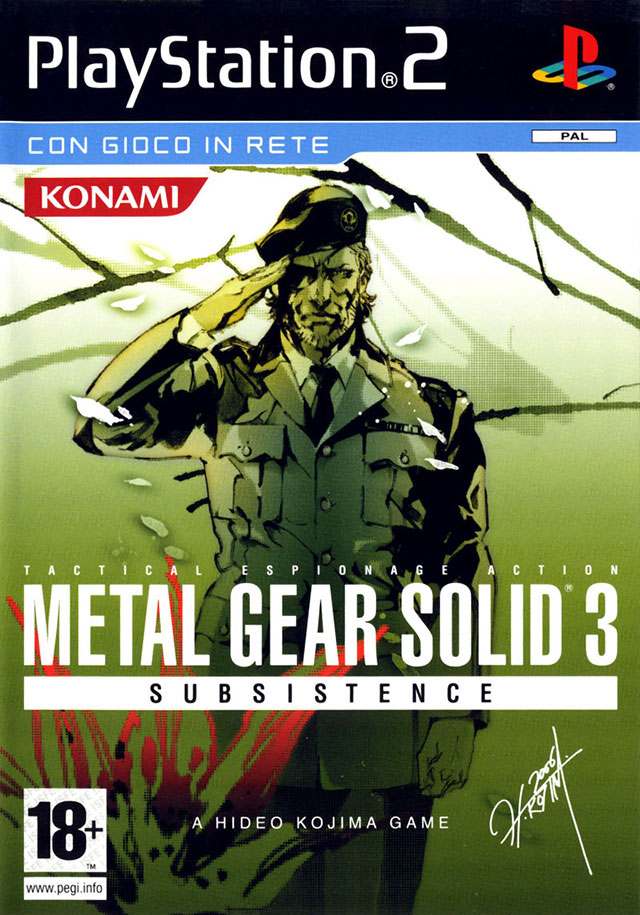 The coverart image of Metal Gear Solid 3: Subsistence (Italy)