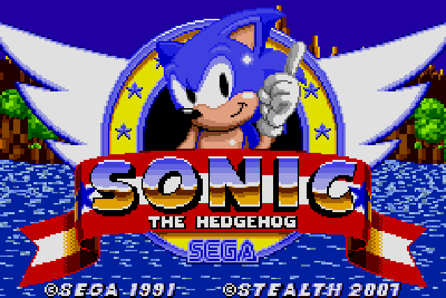 The coverart image of Sonic 1 GBA Stealth Version
