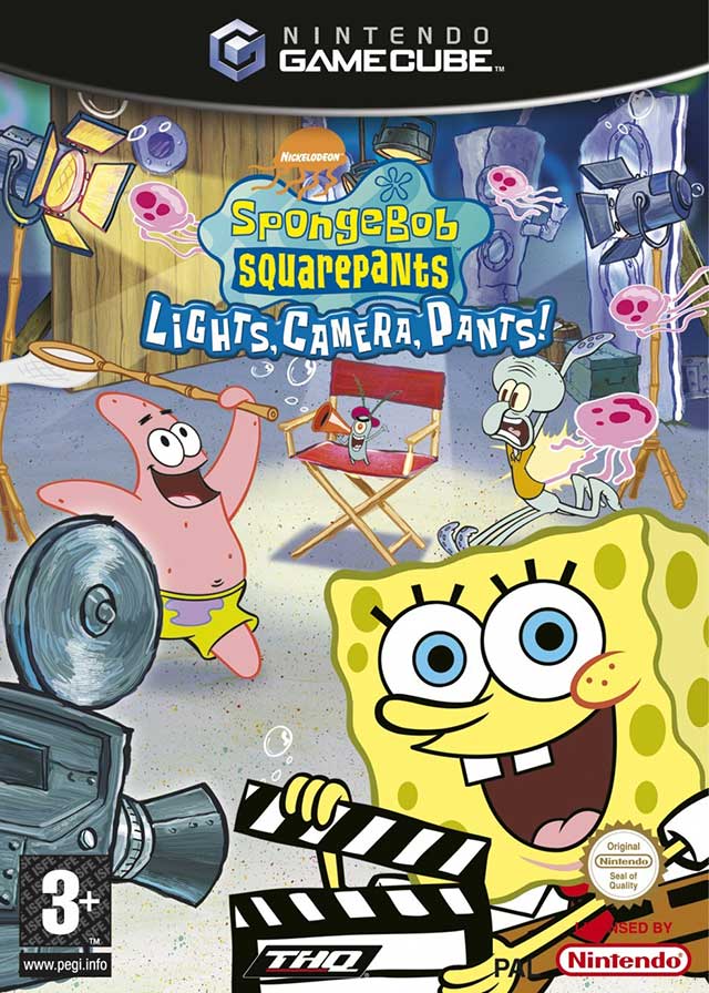 The coverart image of SpongeBob SquarePants: Lights, Camera, Pants!