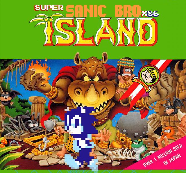 The coverart image of Super Sanic Bro X86 Island