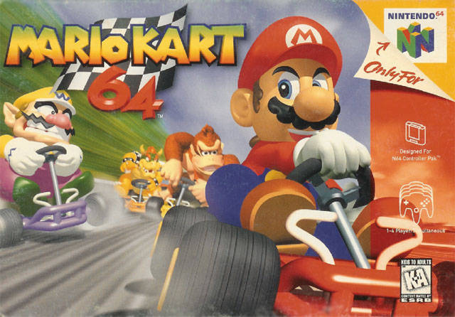 The coverart image of Mario Kart 64