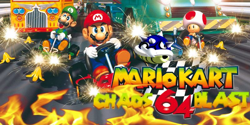 The coverart image of Mario Kart 64: CHAOS BLAST
