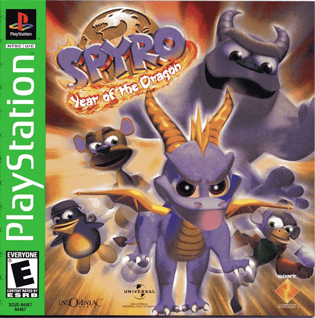 The coverart image of Spyro the Dragon 3: Year of the Dragon (v1.1)