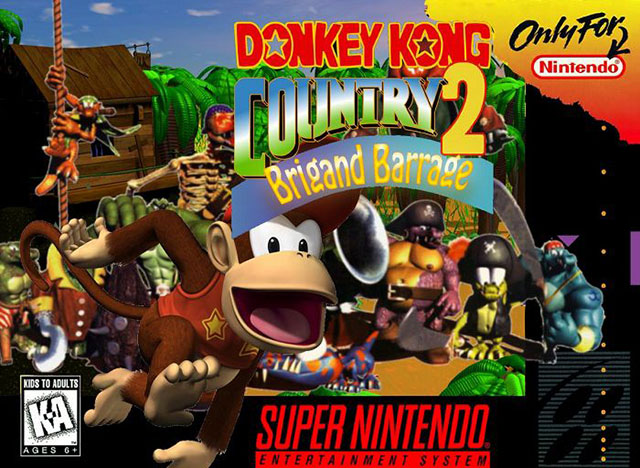 The coverart image of Donkey Kong Country 2: Brigand Barrage