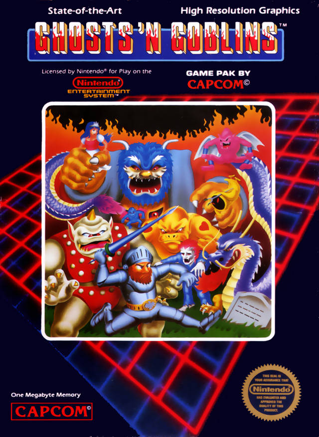 The coverart image of Ghosts 'n Goblins