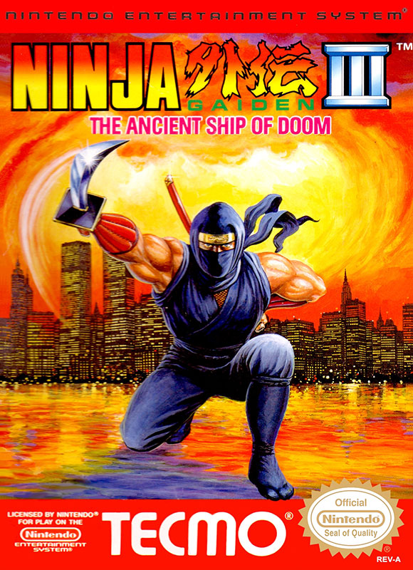 The coverart image of Ninja Gaiden III: The Ancient Ship of Doom